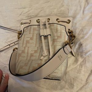 Fendi Mon Tresor Tapestry Fabric White, used once!